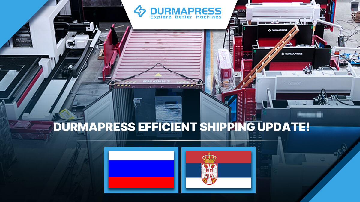 press brakes and 1 shearing machine were sent to Russia and Serbia(19)