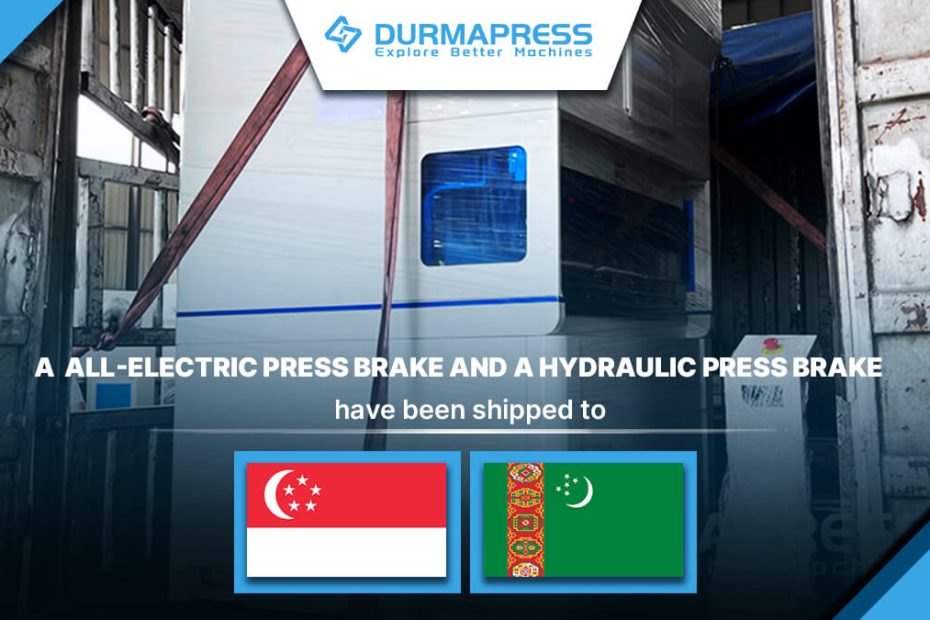 Pure electric press brake shipped to Singapore and hydraulic press brake shipped to Turkmenistan(9)