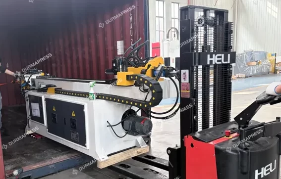 DW38CNC×2A-1S CNC pipe bender final inspection