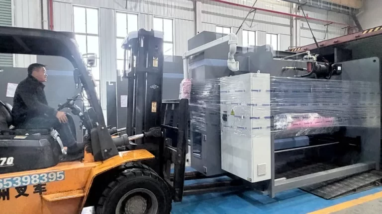 Container loading of Durmapress press brakes for Bulgaria shipment