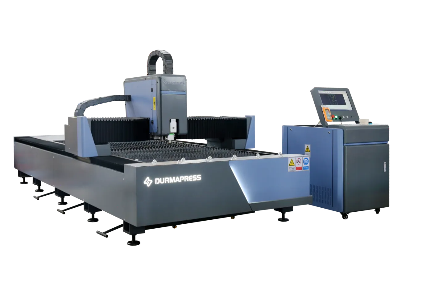 Industrial fiber laser cutting machine for sheet metal production