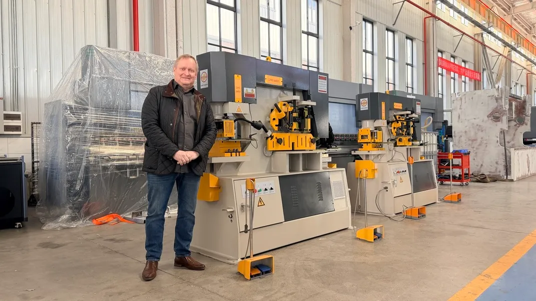 Swedish customer visiting Durmapress factory after placing CNC press brake order