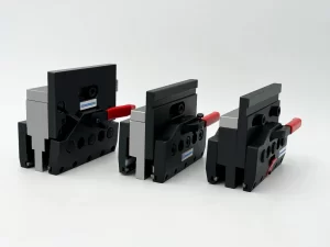 Examples of sheet metal parts requiring specific press brake tooling types.