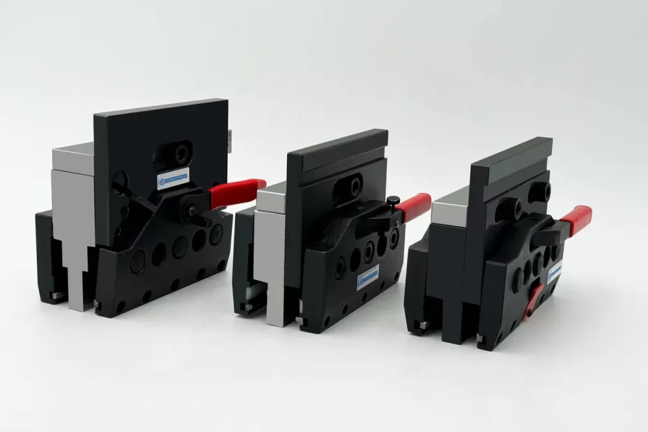 Examples of sheet metal parts requiring specific press brake tooling types.