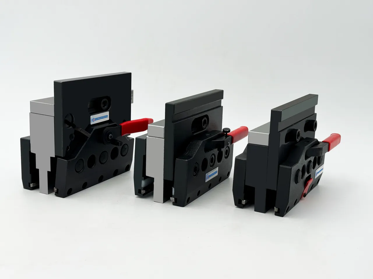 Examples of sheet metal parts requiring specific press brake tooling types.