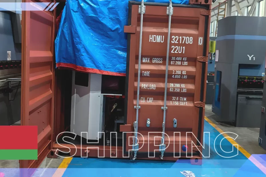 W12NC-6×2000 plate rolling machine prepared for shipment to Belarus