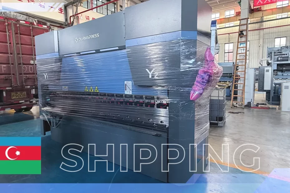 Durmapress hydraulic press brakes prepared for shipment to Azerbaijan