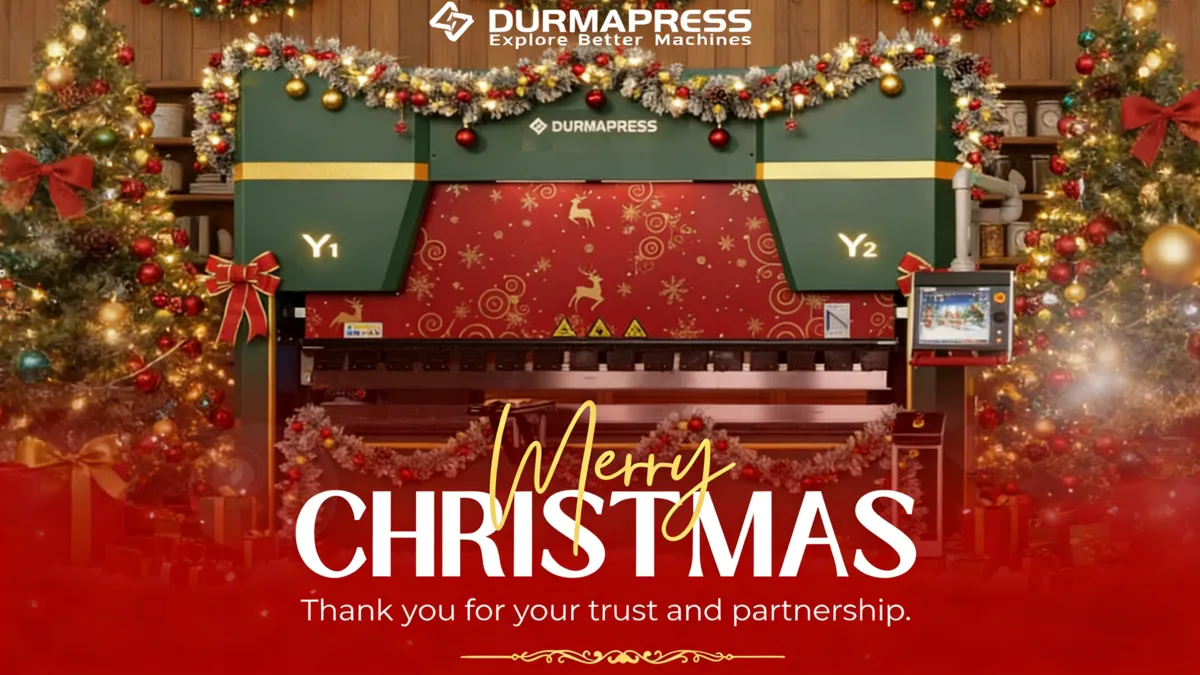 Durmapress press brake machines in a quiet workshop with winter sunlight