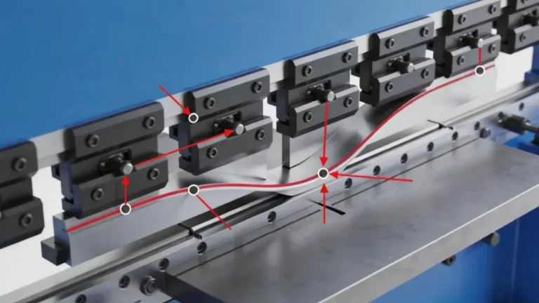Press brake deflection during sheet metal bending
