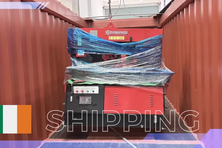 Durmapress DP-Eco hydraulic press brake prepared for international shipment