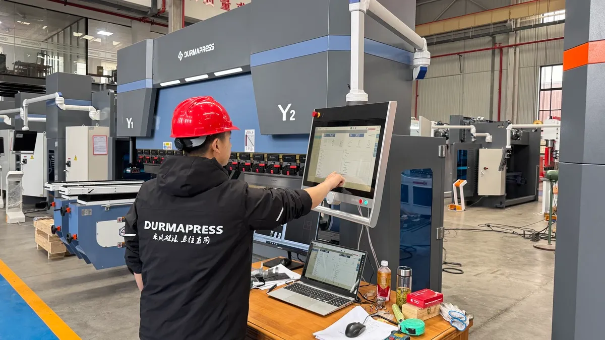 press brake machine maintenance in factory