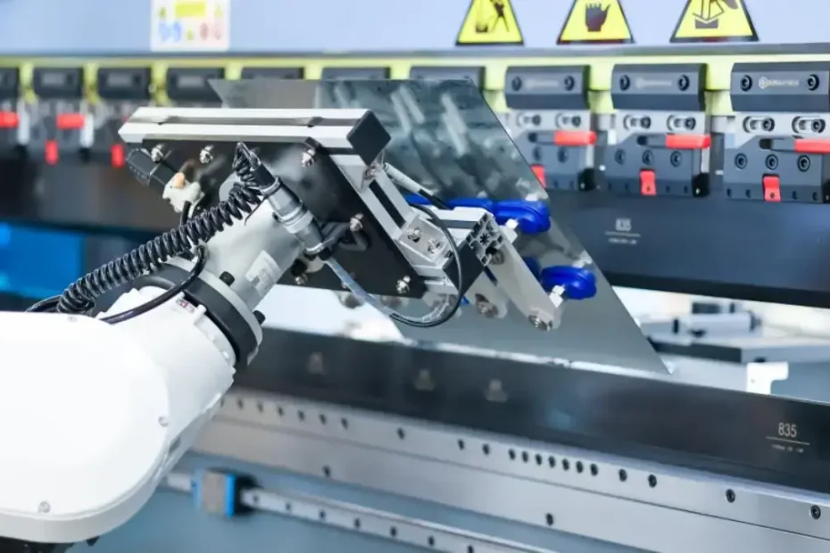 robotic bending cell with press brake automation
