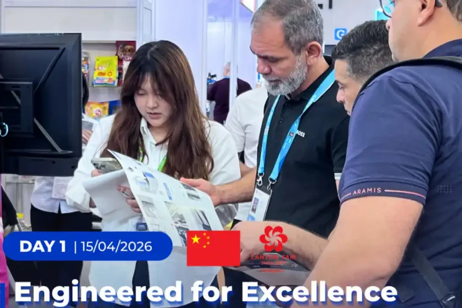 Durmapress booth at the 139th Canton Fair 2026, showcasing press brakes, laser cutting machines and shearing machines in Guangzhou China