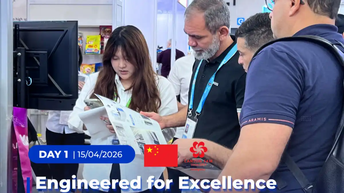 Durmapress booth at the 139th Canton Fair 2026, showcasing press brakes, laser cutting machines and shearing machines in Guangzhou China