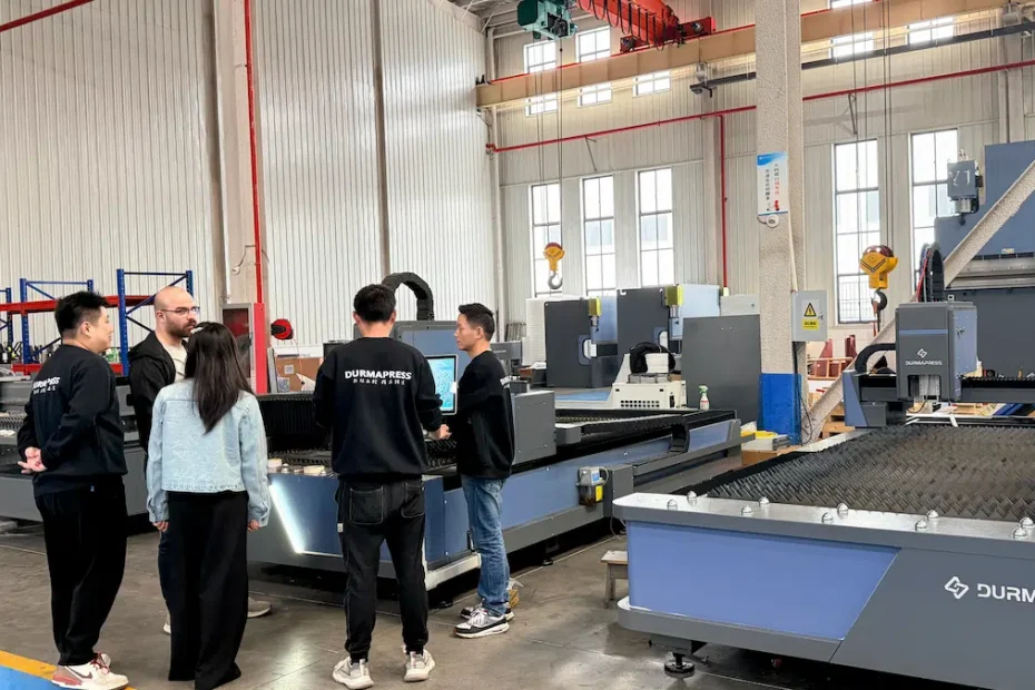 Durmapress press brake for Palestinian client in factory