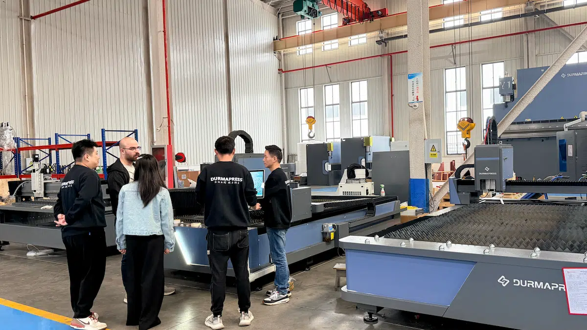 Durmapress press brake for Palestinian client in factory