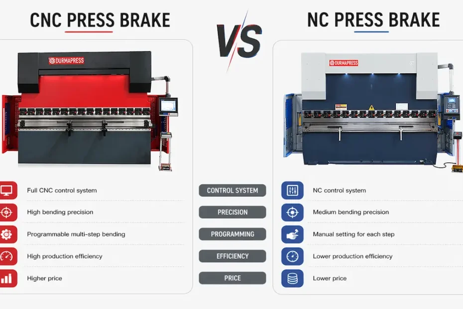 NC vs CNC Press Brake: Key Differences, Features & How to Choose