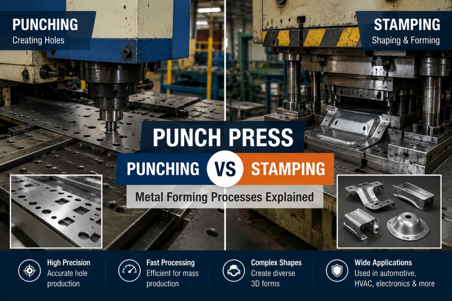 Punch Press Punching vs Stamping: What's the Difference?