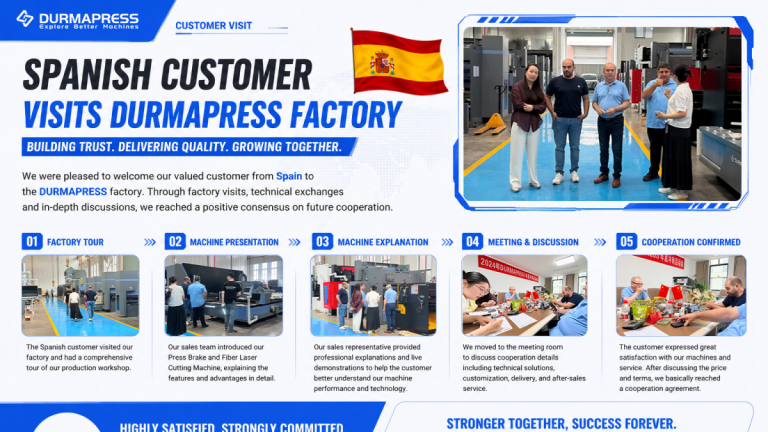 Costa Rica Clients Visit Durmapress Factory for Inspection