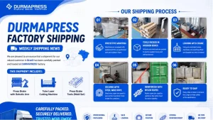 Press Brake with Robotic Arm and Tube Laser Cutting Machine Delivered to Brazil