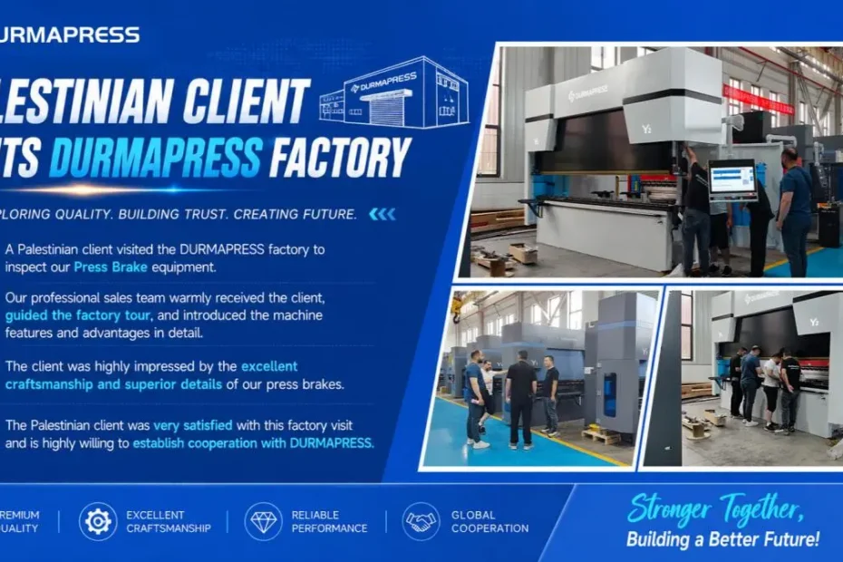 Palestinian Client Visits DURMAPRESS Factory for Press Brake Inspection and Technical Discussion