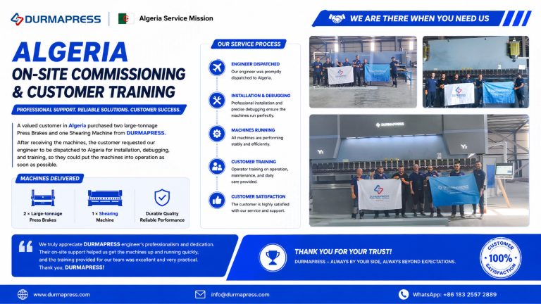 Durmapress Algeria Mission Professional On-Site Commissioning & Customer Training