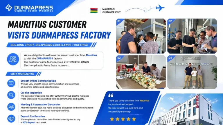 Mauritius Customer Visits Durmapress Factory