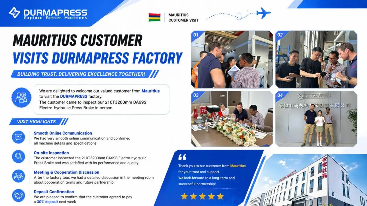 Mauritius Customer Visits Durmapress Factory