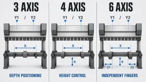 3-Axis vs 4-Axis vs 6-Axis press brake cover