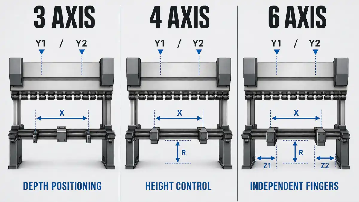 3-Axis vs 4-Axis vs 6-Axis press brake cover