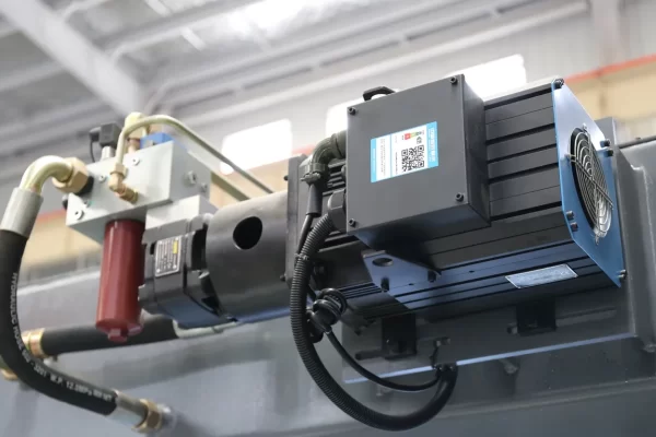 High-response servo motor system delivering precise motion control for CNC press brakes