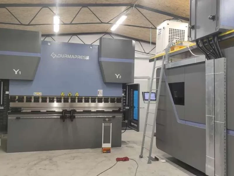 Press brake bending accuracy test