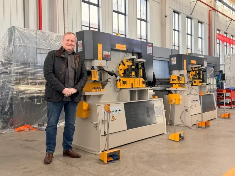 Swedish customer visiting Durmapress factory after placing CNC press brake order