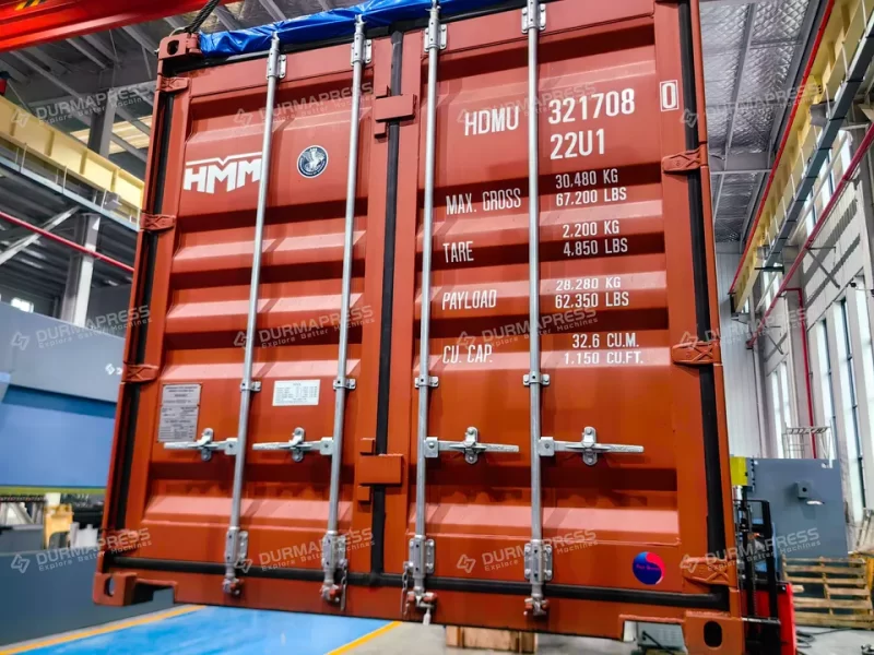 WS11G-1.2×1500 Bending center machine ready for export to Saudi Arabia