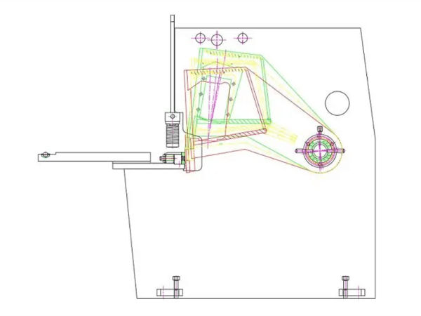 Operating differences of swing shears